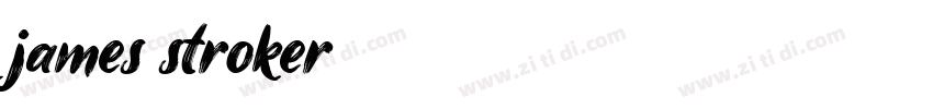 james stroker字体转换